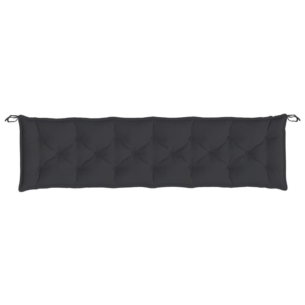 Garden Bench Cushion Black 78.7″x19.7″x2.8″ Oxford Fabric