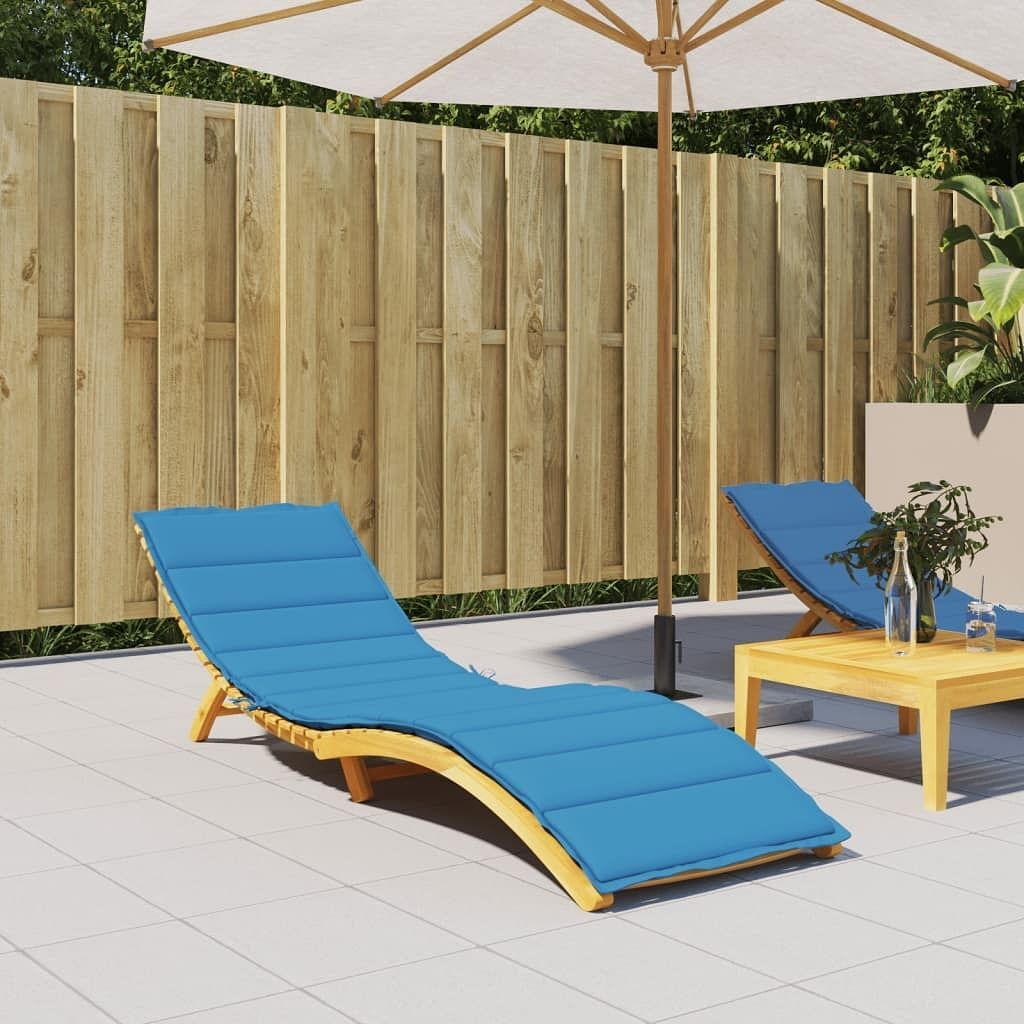 Sun Lounger Cushion Blue Oxford fabric 78.7×27.6×1.2in