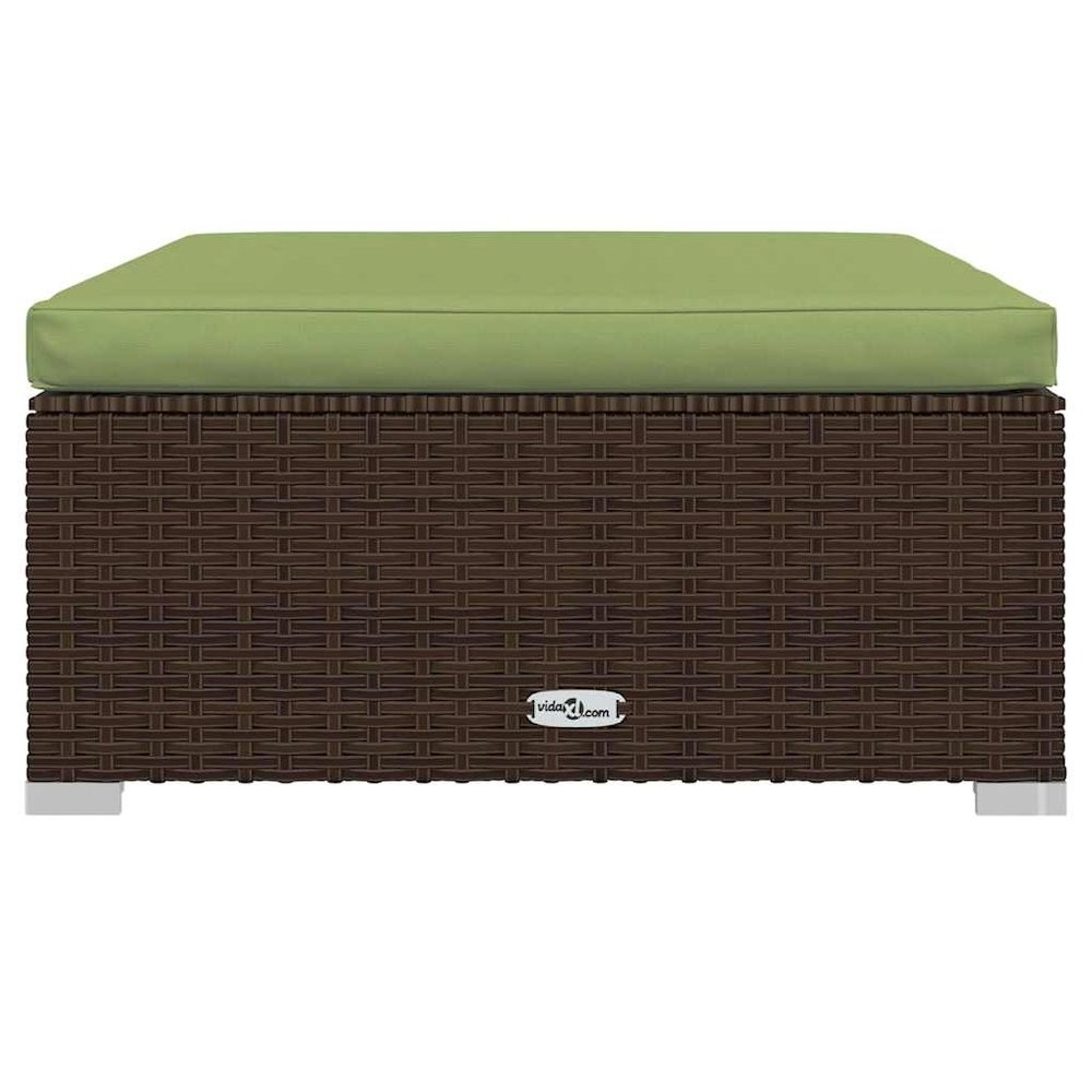 Garden Lounge Set Brown, Green