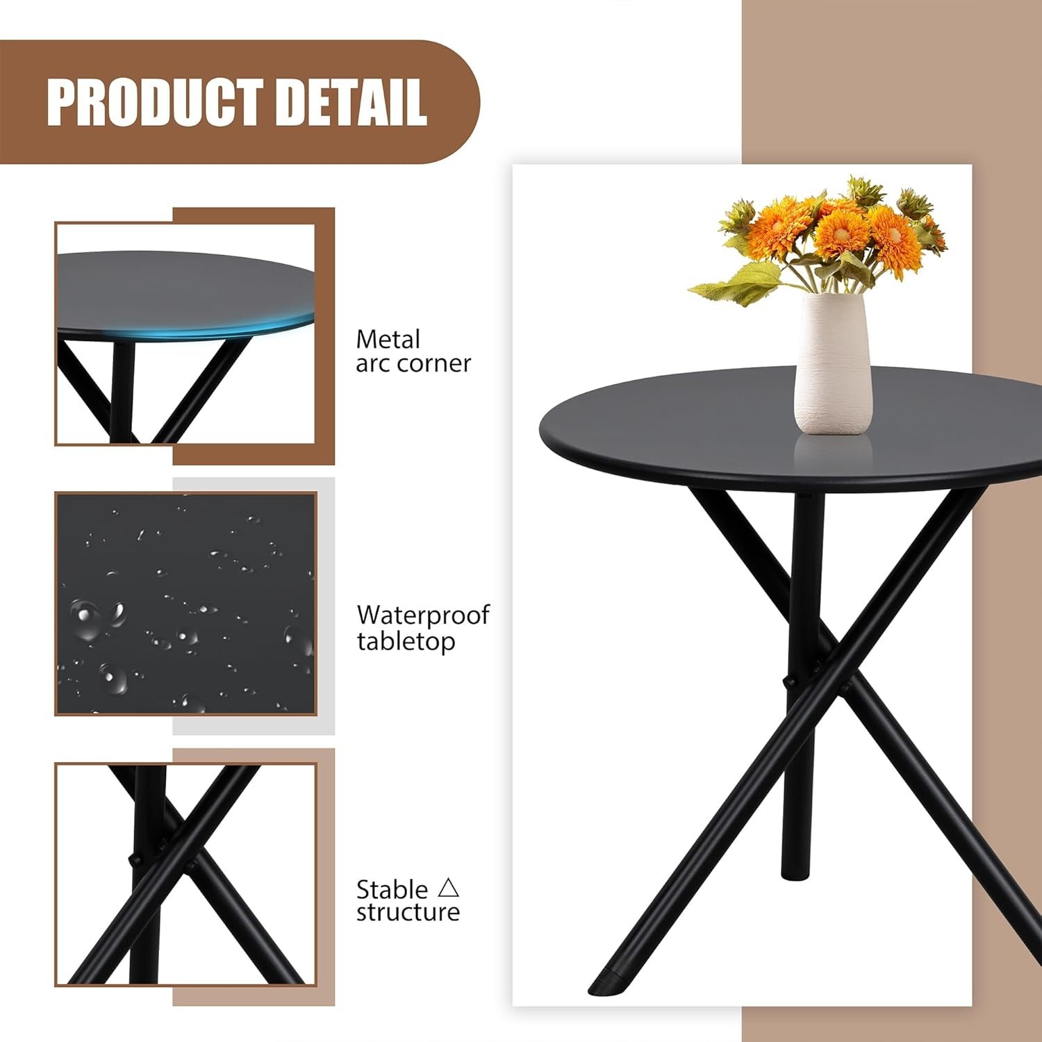 Textilene Fabric Bistro Conversation