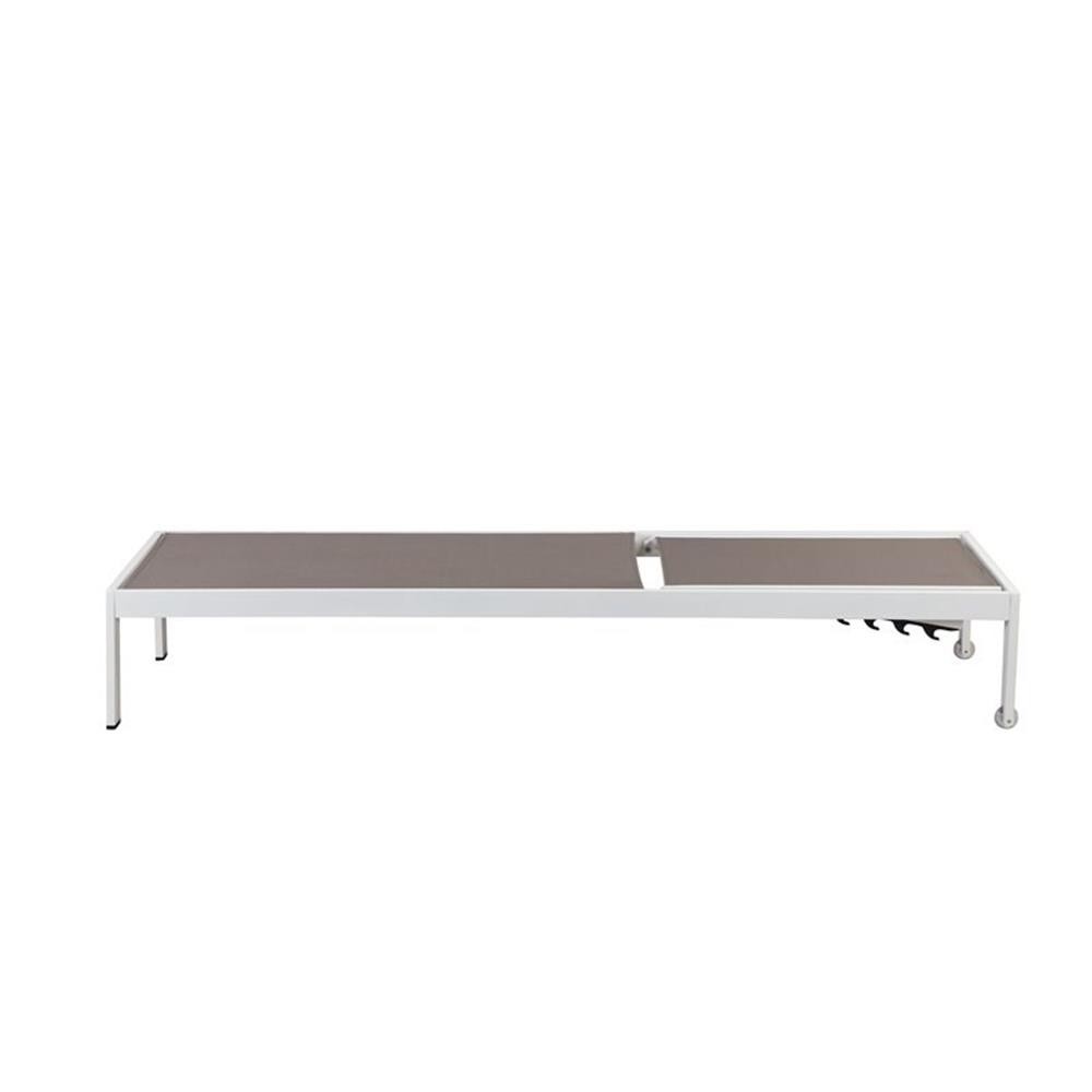 Pemberly Row 13-piece Modern Aluminum Patio Dining Set in White/Gray