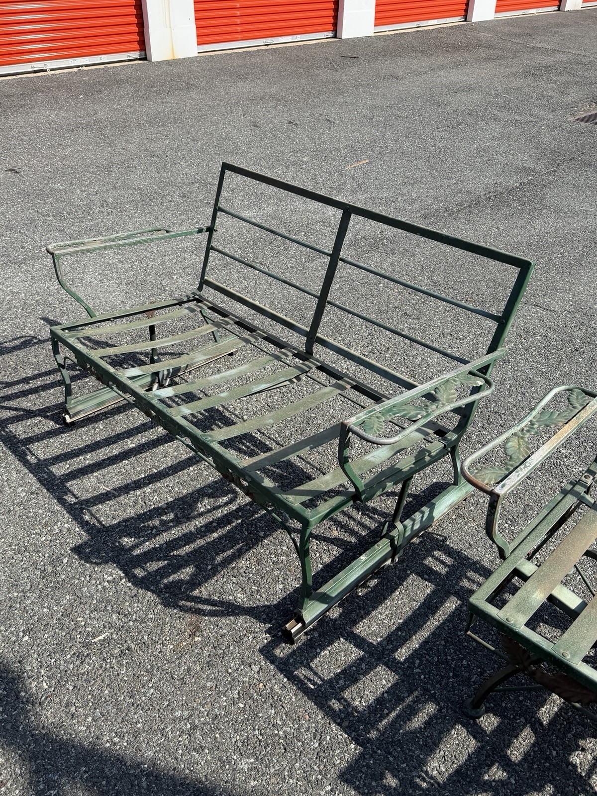 Woodard Vintage Wrought Iron 4 Piece Conversation Set *~