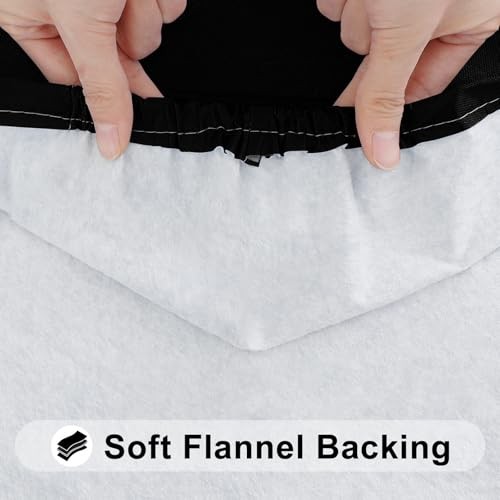 Pack Rectangle Table Cloth, Elastic Fitted 72″ x 30″ (Rectangular) 3 Black