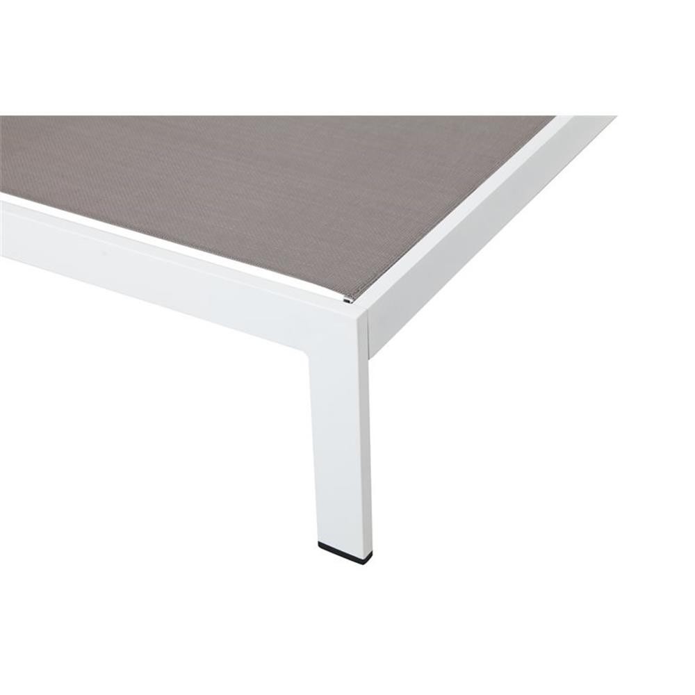 Pemberly Row 13-piece Modern Aluminum Patio Dining Set in White/Gray