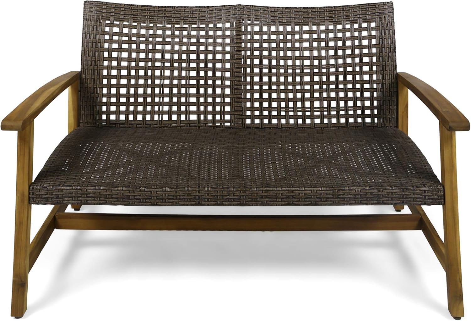 Cozy Wicker Loveseat for Two – Weather-Resistant Outdoor Seating