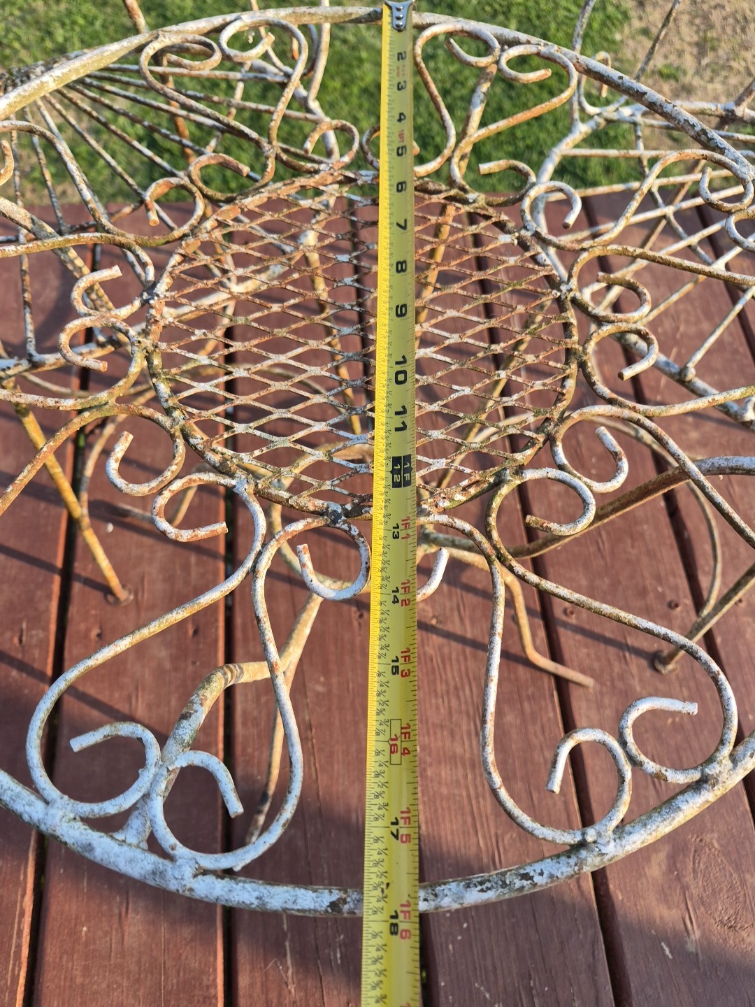 Vintage Mid Century Childrens Wrought Iron Patio Set