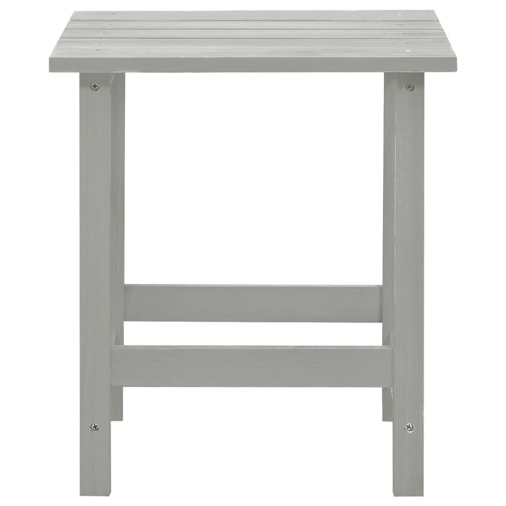 Garden Chair Grey Solid fir wood Large Ergonomic Garden Chair