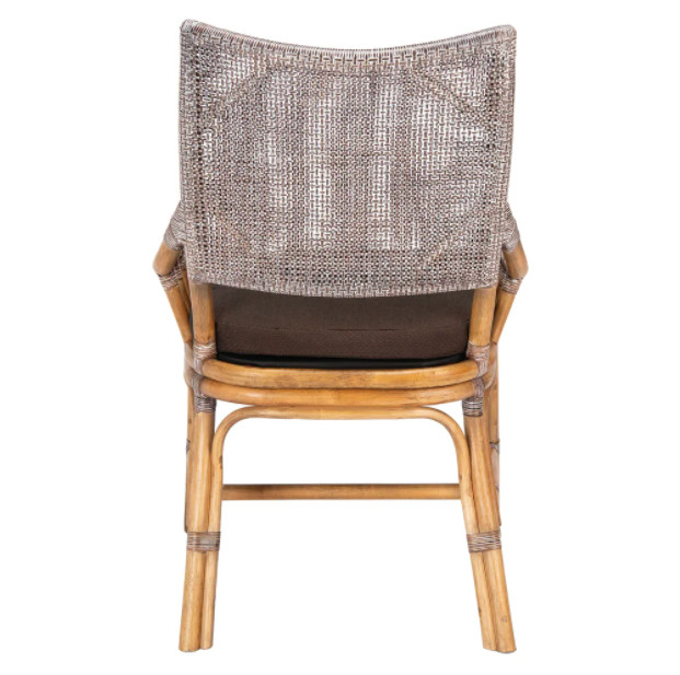Rattan Chair Furniture Set Cushion Sofa Sectional Farmhouse Cotton Brown Wood