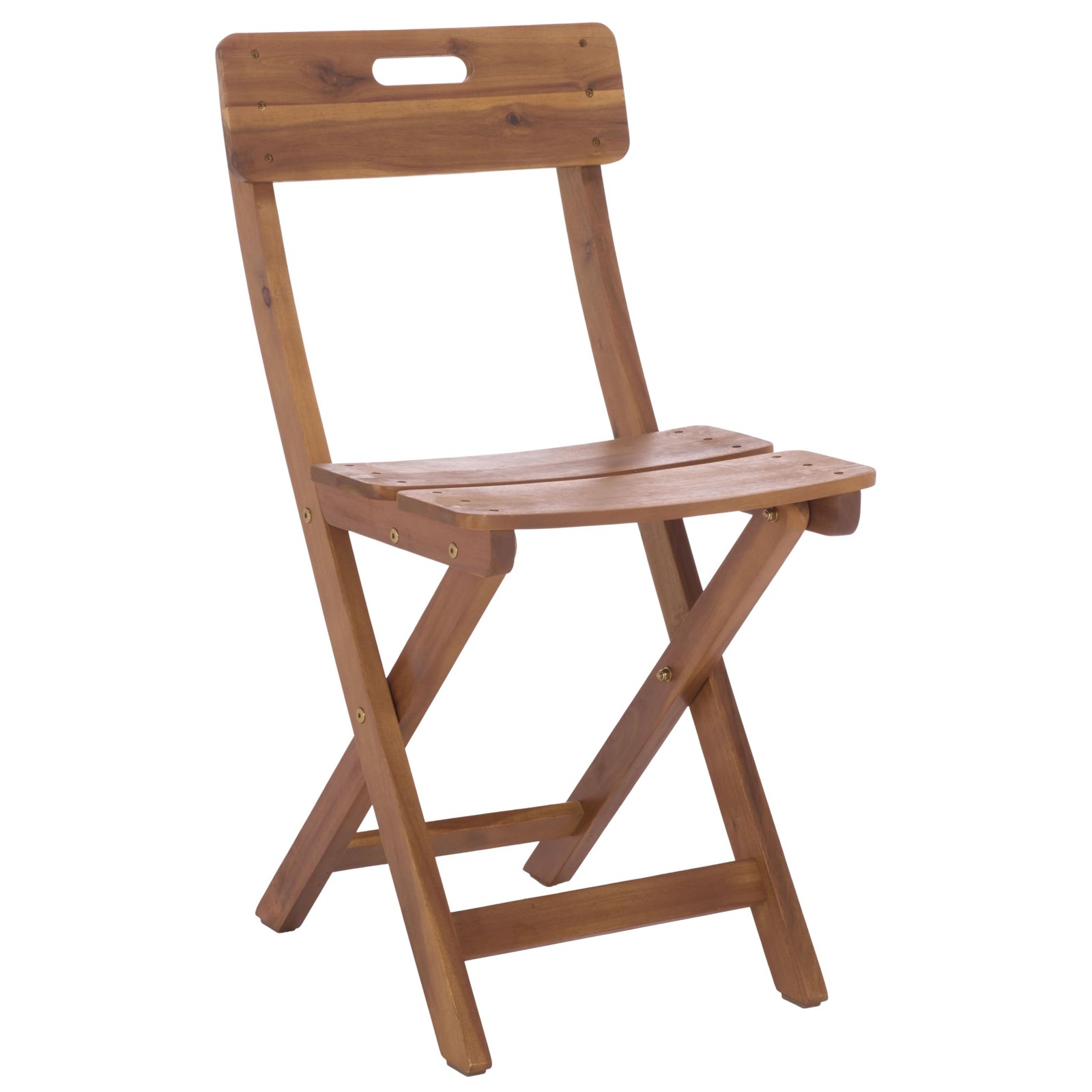 SAFAVIEH Outdoor Patio Furniture Collection – Austin 16″W x 19″D x 32″H, Teak