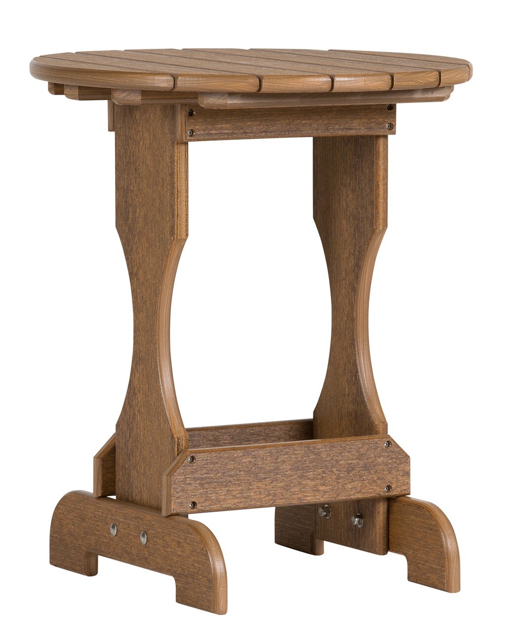 3pc 4 SEASON ADIRONDACK SET – MAHOGANY Folding Chair Ottoman & Candy Table USA