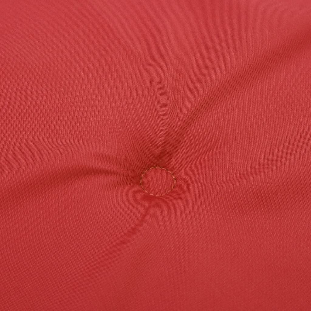Garden Highback Chair Cushions 4 pcs Red 47.2″x19.7″x1.2″ Fabric