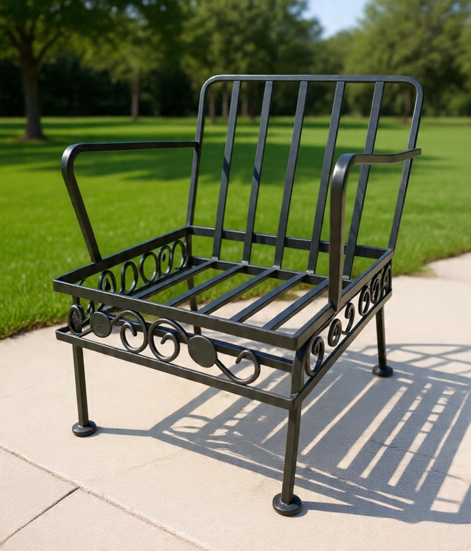 Vintage ” Salterini “Wrought Iron Porch Glider Set