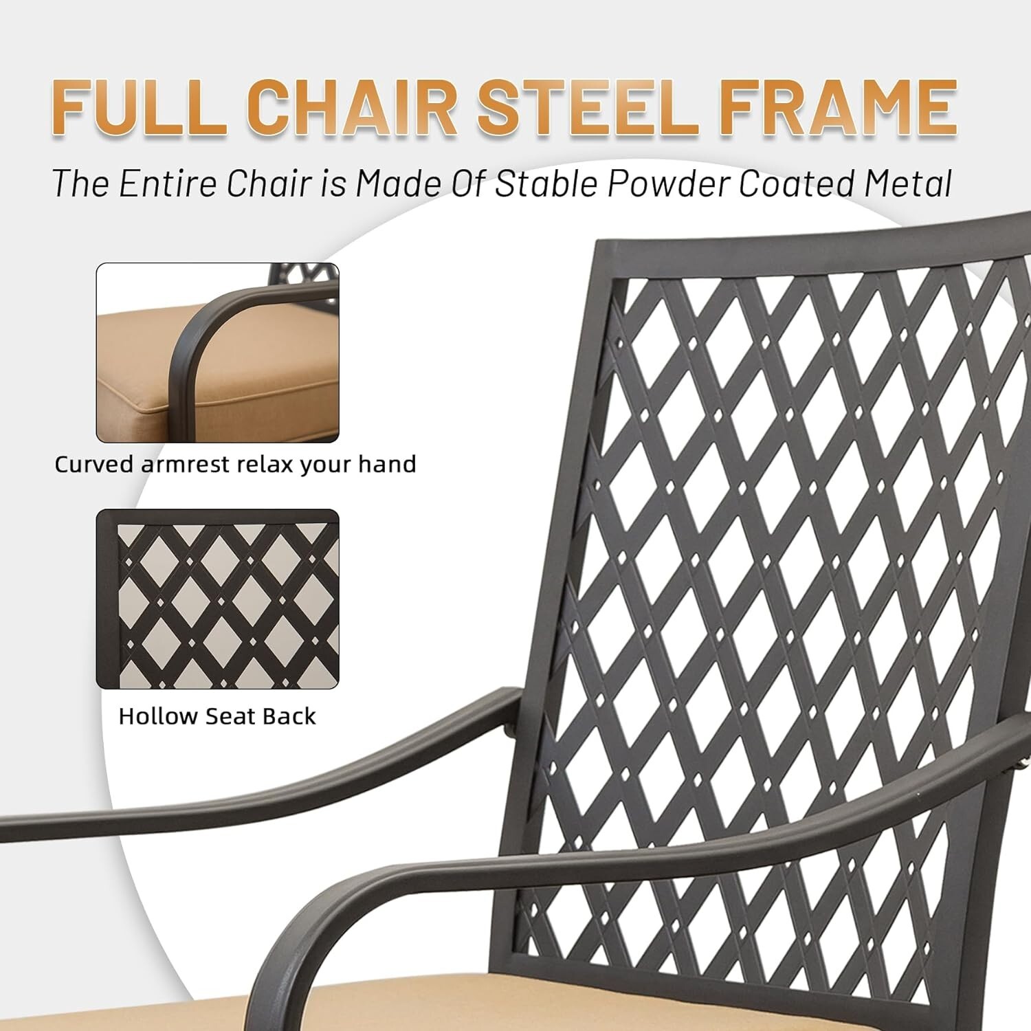 Domi 3 Piece Patio Bar Set w/Swivels Bar Stool&Table,Seat Cushion for Patio,Yard