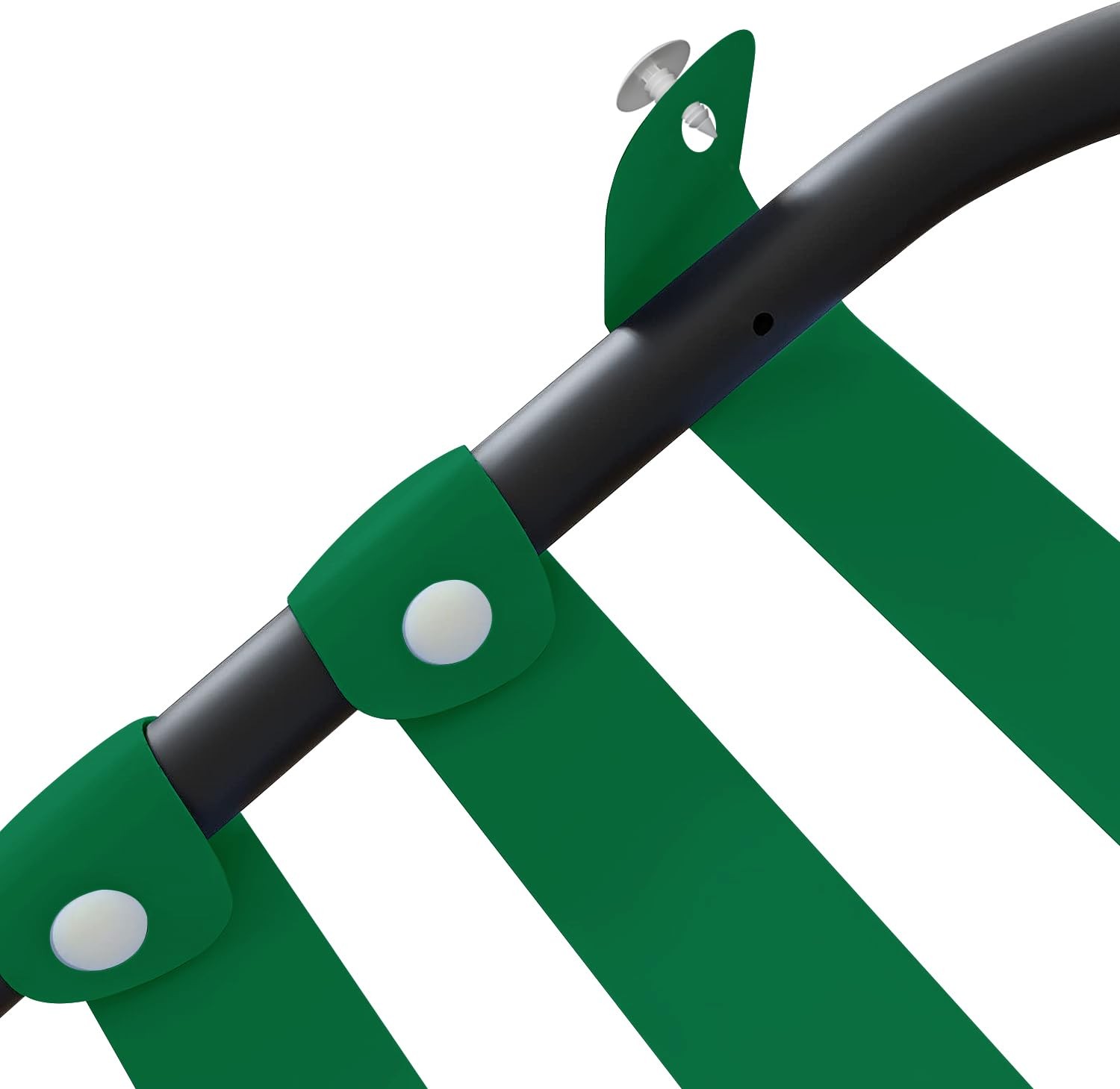 Lumpro Vinyl Straps for Patio Chair 20 Ft strap + 20 rivets, Dark Green
