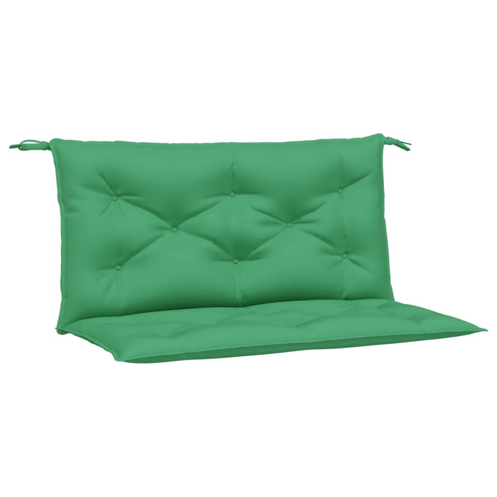Garden Bench Cushions 2pcs Green 39.4″x19.7″x2.8″ Oxford Fabric