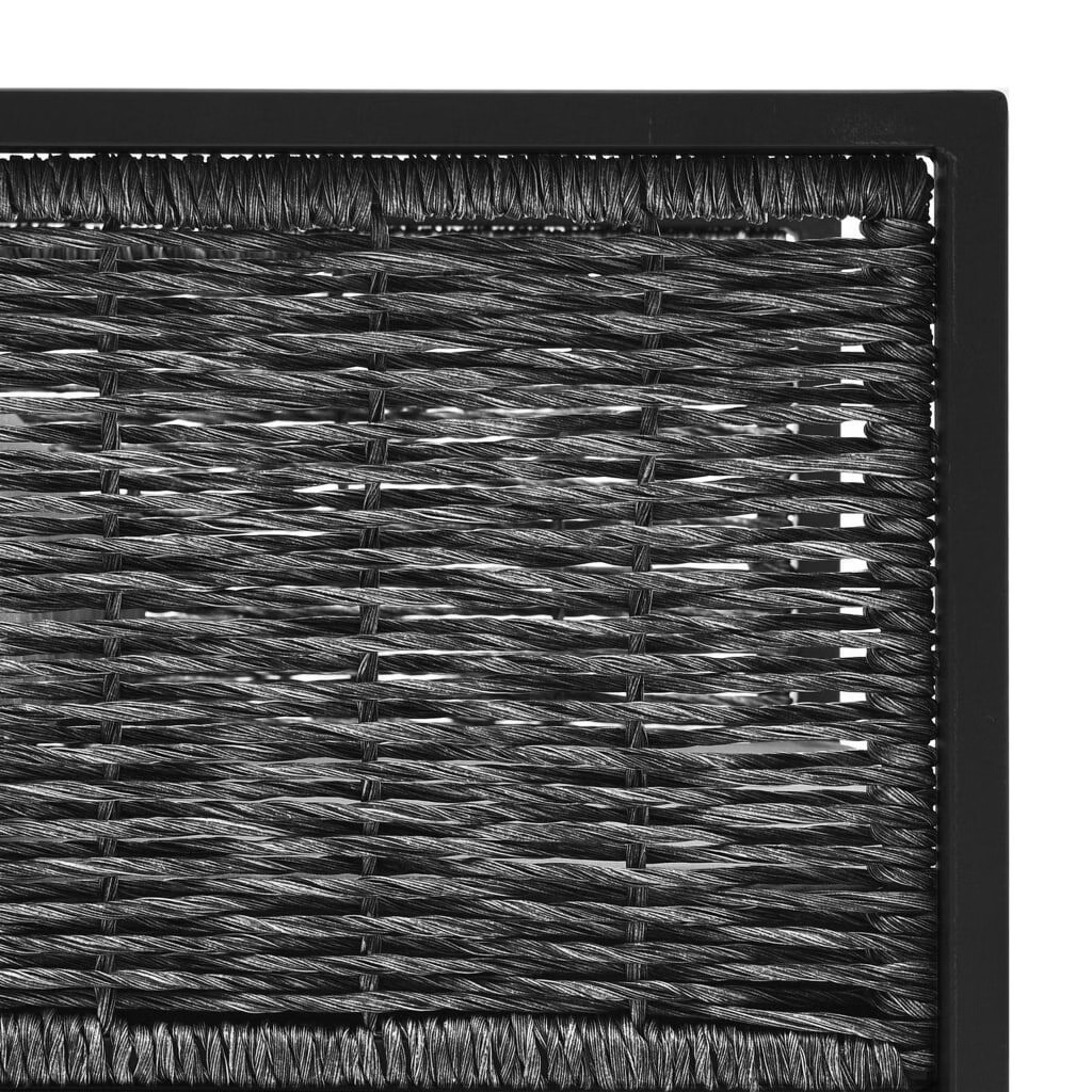Corner Sofa Anthracite Poly rattan, aluminum, fabric (100% polyester)