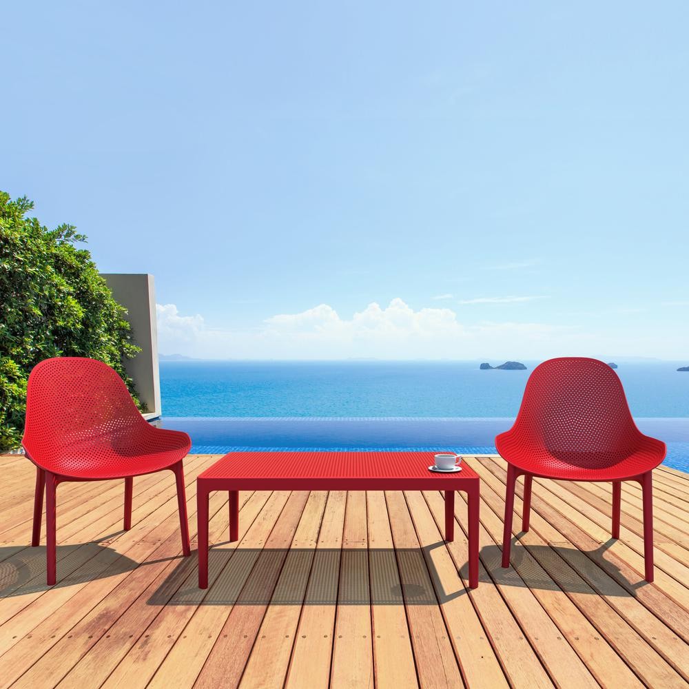 Sky Lounge Set 3 Piece Red