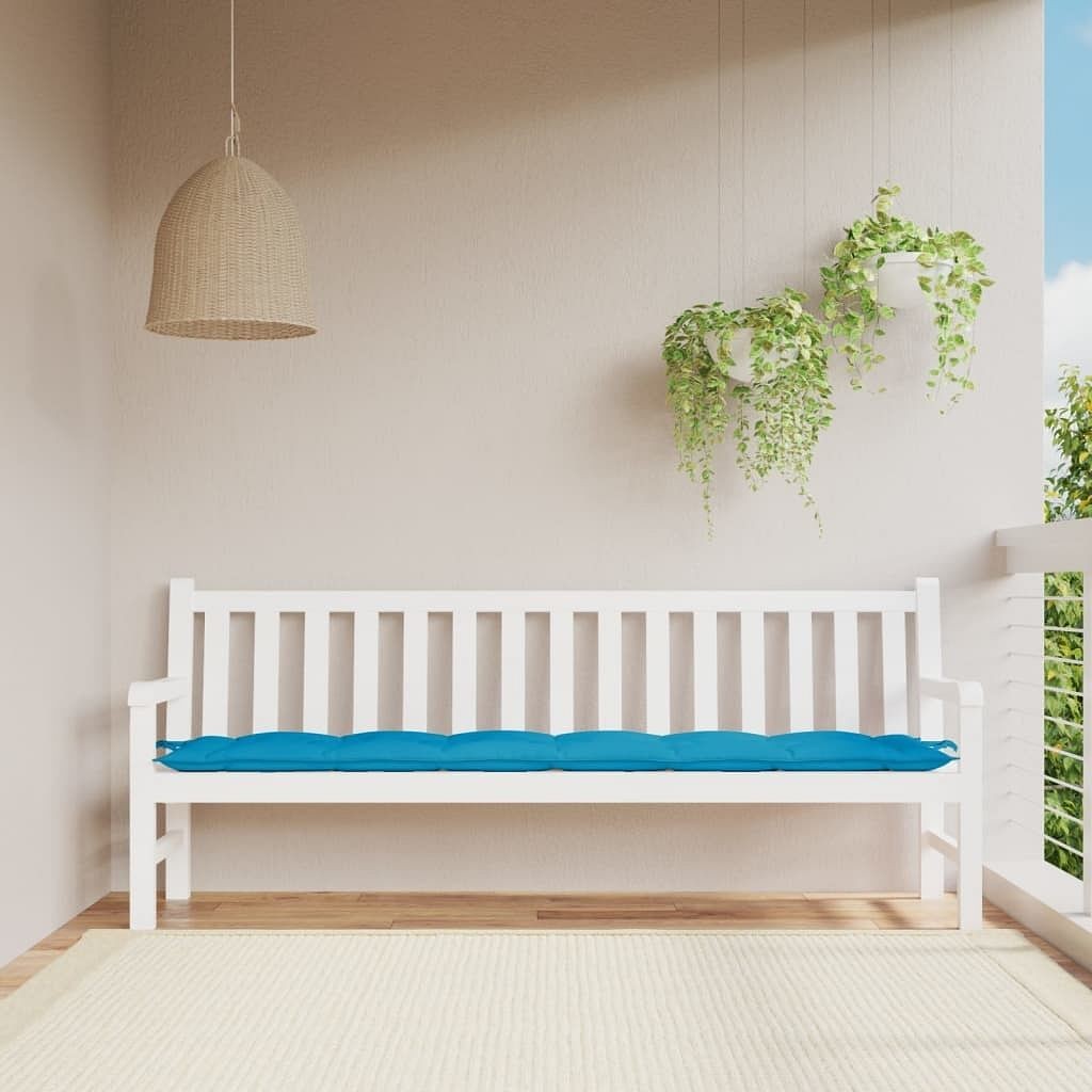 Garden Bench Cushion Light Blue 78.7″x19.7″x2.8″ Oxford Fabric