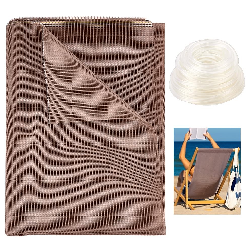 59×36 Inch Sling Chair Fabric Folding Lounge Repair Cloth DIY Chair Kits Poly…
