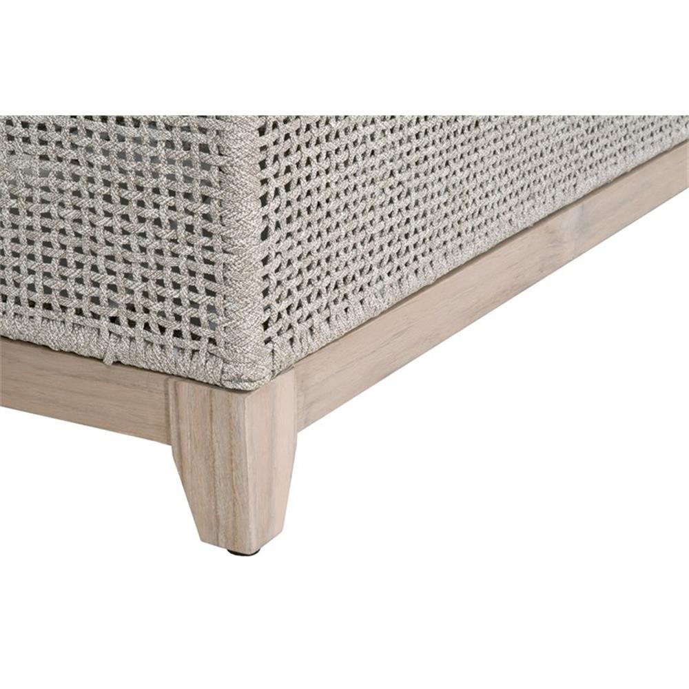 Maklaine Modern Transitional 90″ Fabric Outdoor Sofa in Gray