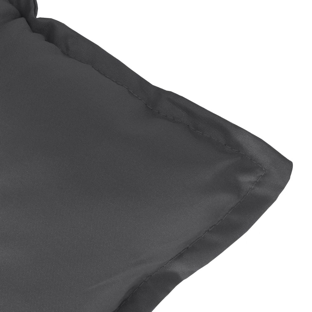 Highback Chair Cushions 4 pcs Melange Anthracite 47.2″x19.7″x2.8″ Fabric