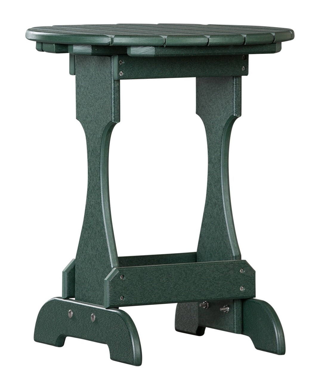 3pc 4 SEASON ADIRONDACK SET – FOREST GREEN Folding Chair Ottoman & Candy Table