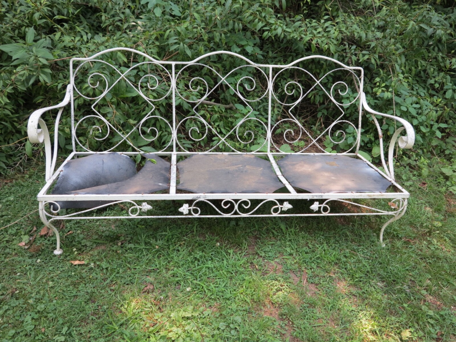 Vintage Wrought Iron Patio Sofe