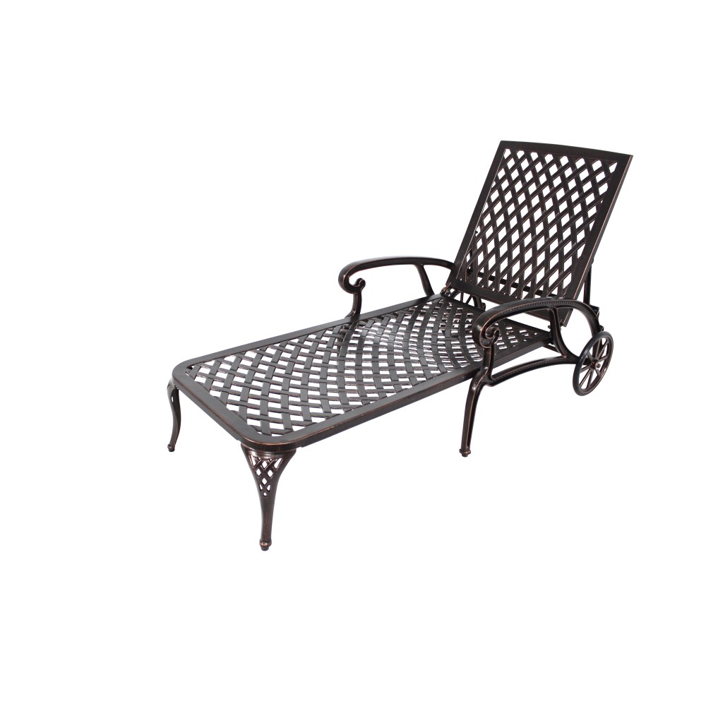Chaise Lounge Chair Outdoor, Poolside Lounger Aluminum Tanning Chair