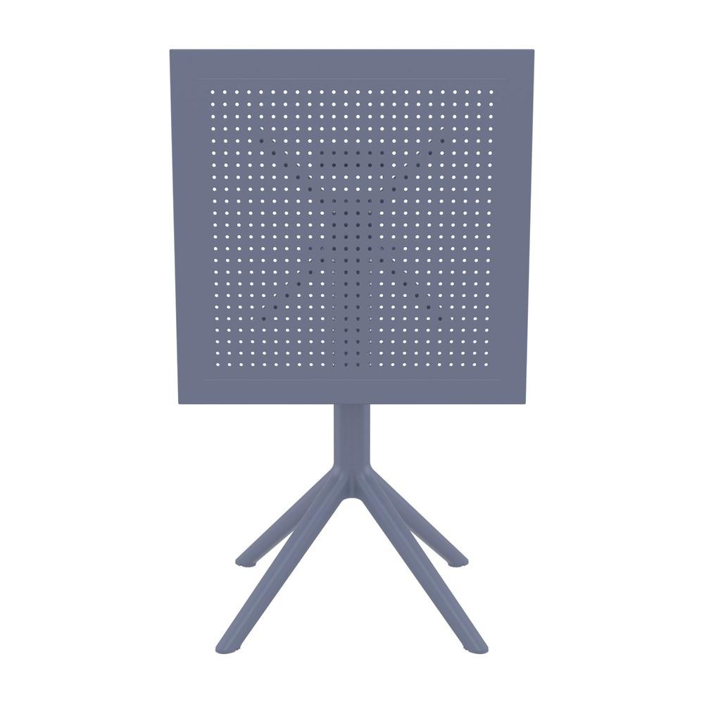 Sky Square Folding Table 24 inch Dark Gray