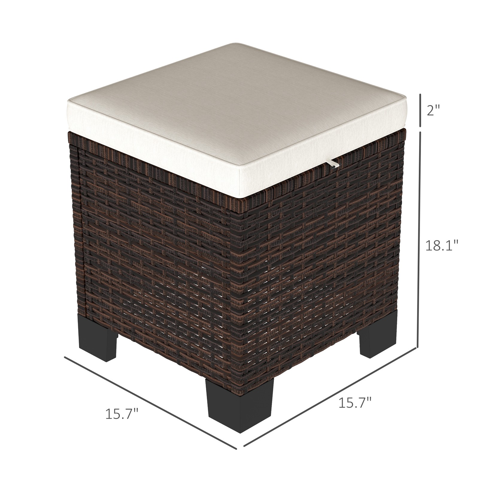 Outdoor Patio Table Round with Glass Top Garden Furniture