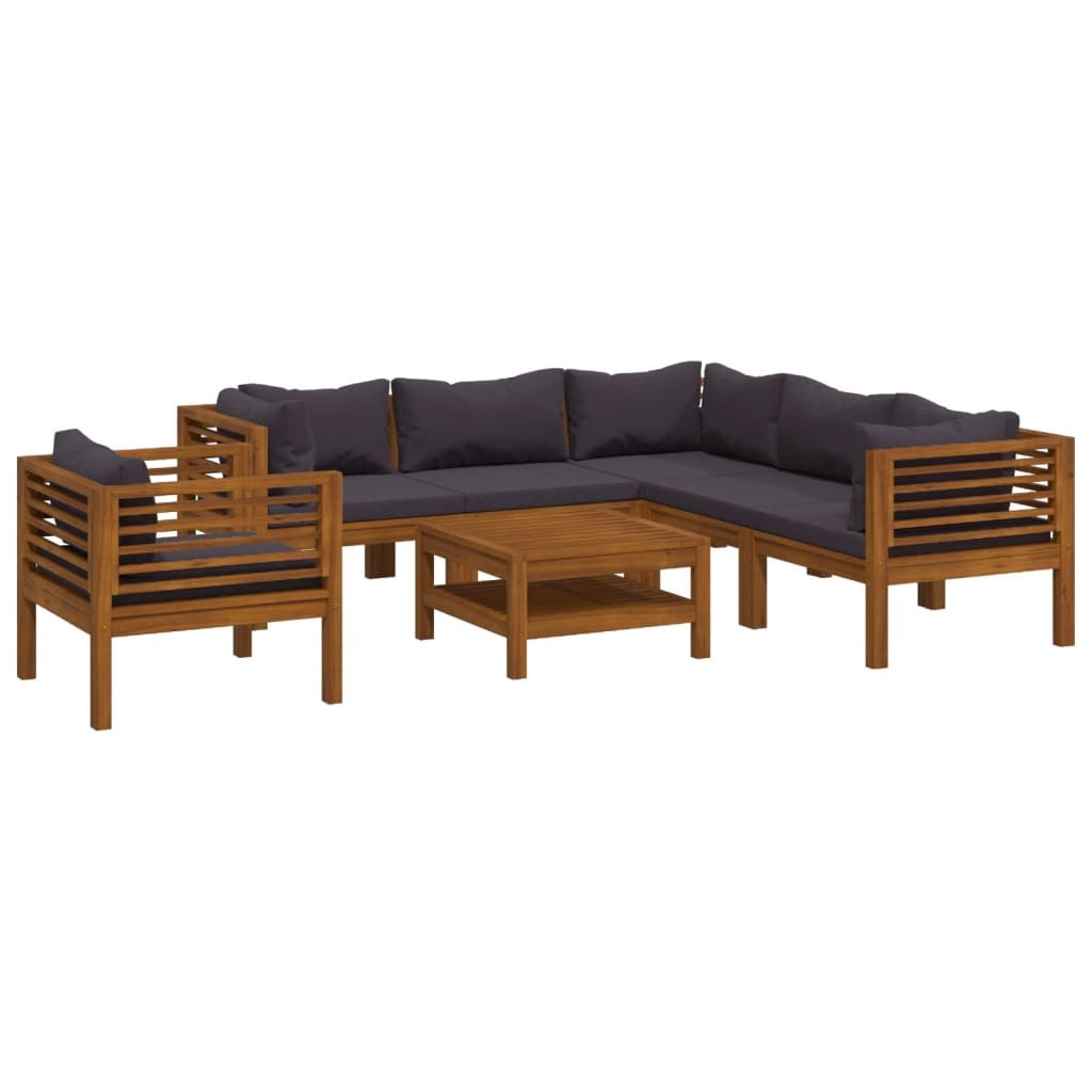 Patio Dining Set Outdoor Dining Set Chair with Cushions for Garden vidaXL