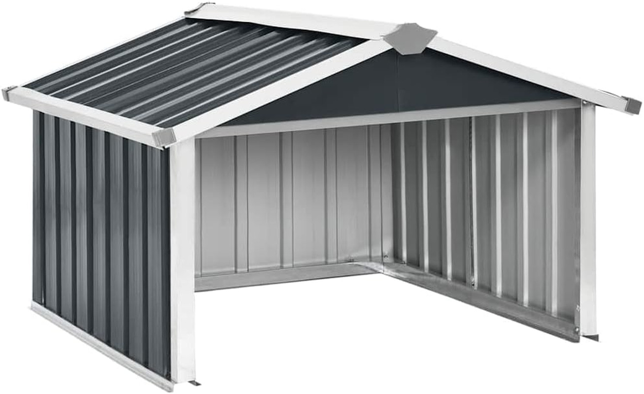 Garden Robot Lawnmower Shed 36.2″X38.2″X24.8″ Galvanized Steel Robot Mower Garag