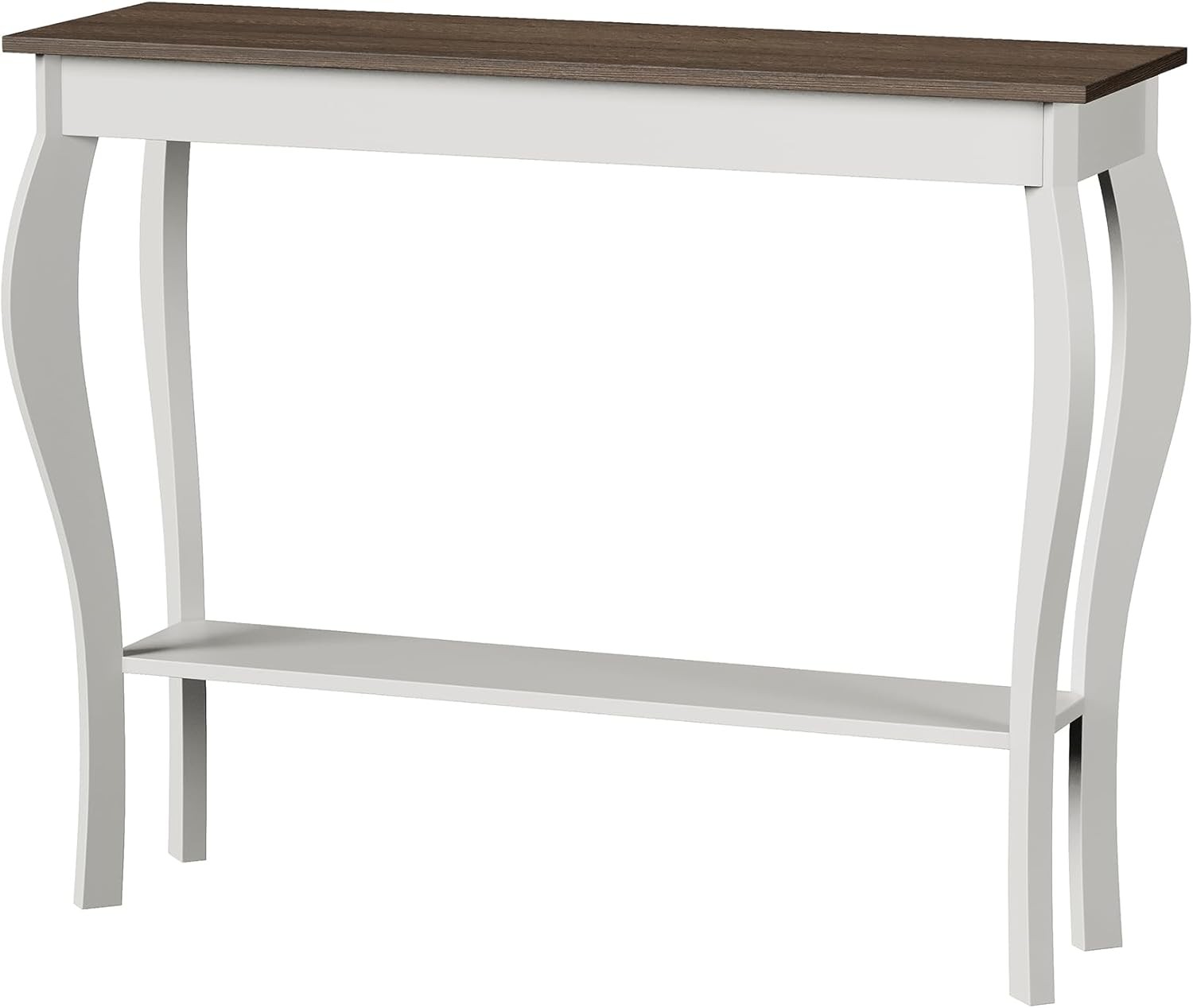 Narrow Farmhouse Console Table, Chic Accent Sofa Table, Entryway