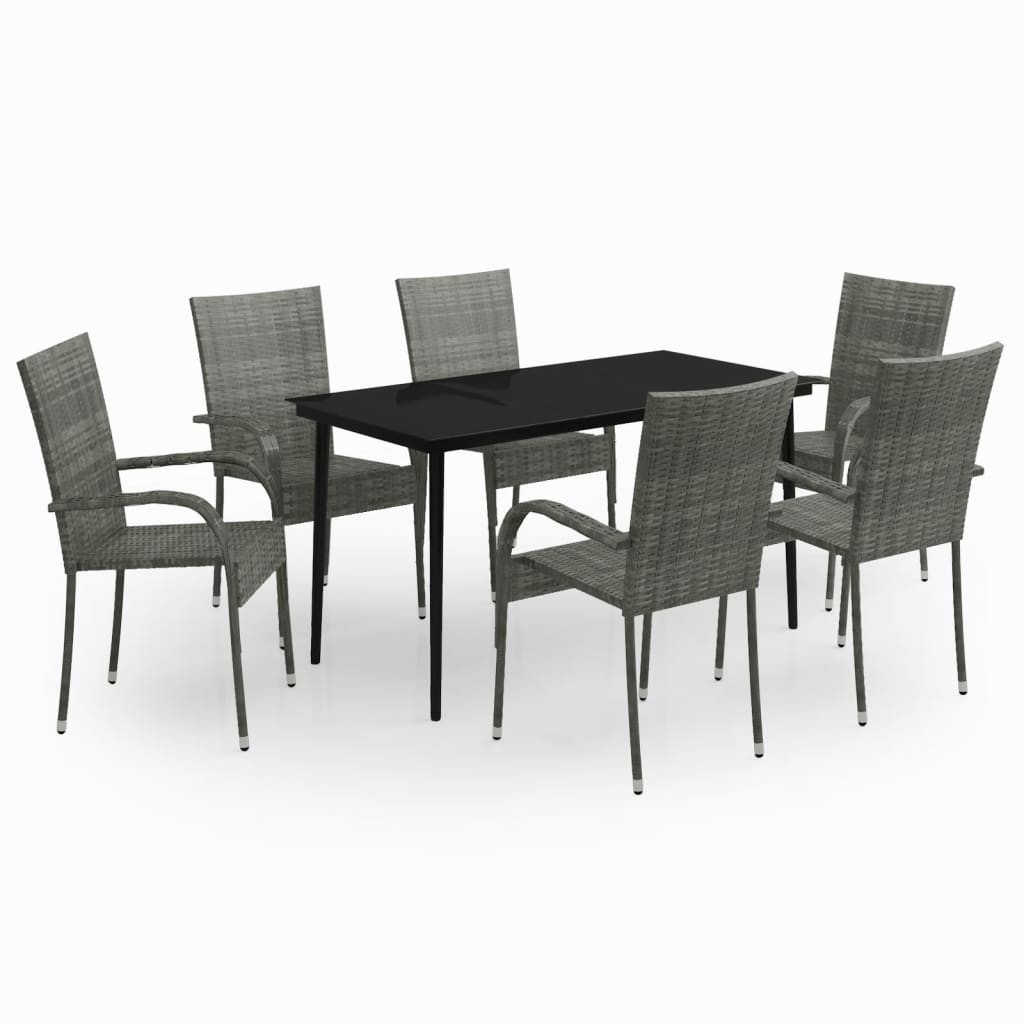 Patio Dining Set Garden Outdoor Table 3/5/7/9 Piece Multi Colors/Sizes vidaXL