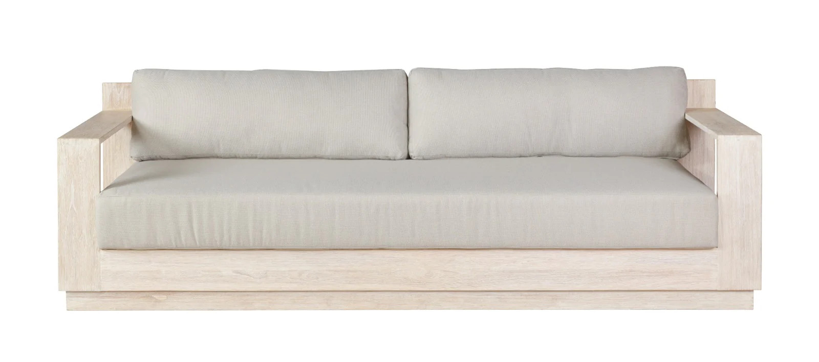 Imperial Grove Outdoor Solid Teak Wood, Natural Look Sofa – 84″ Sofa and cover