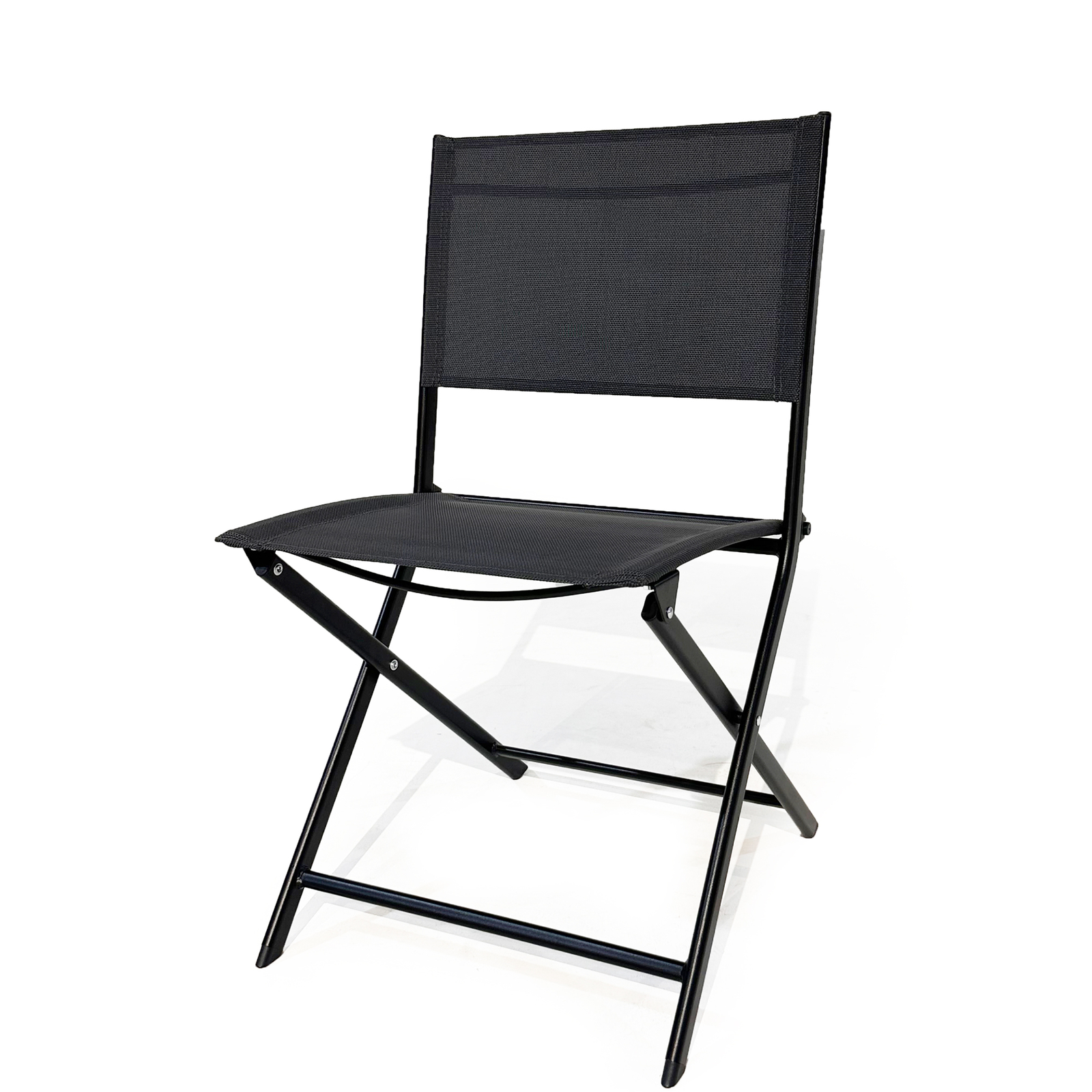 3 PCS Patio Bistro Set for 2, Foldable Patio Table &Chairs, No Assembly Required