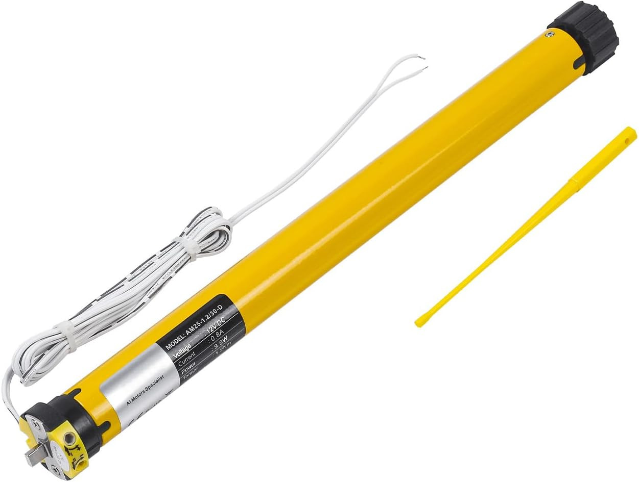 AM25-1.2/30-D DC 12V Tubular Roller Blind Motor – Built-In Mechanical Limit Swit