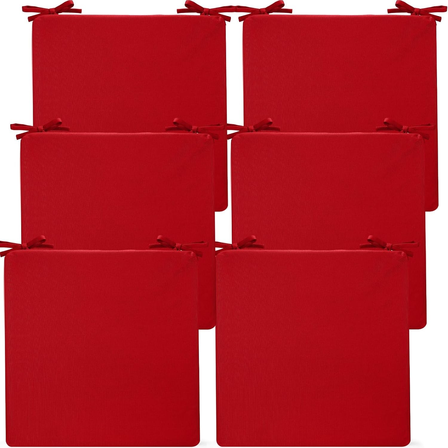 6 Pack Outdoor Chair Cushions 19″ x 19″ x 3″ Patio Waterproof Fade Resistant