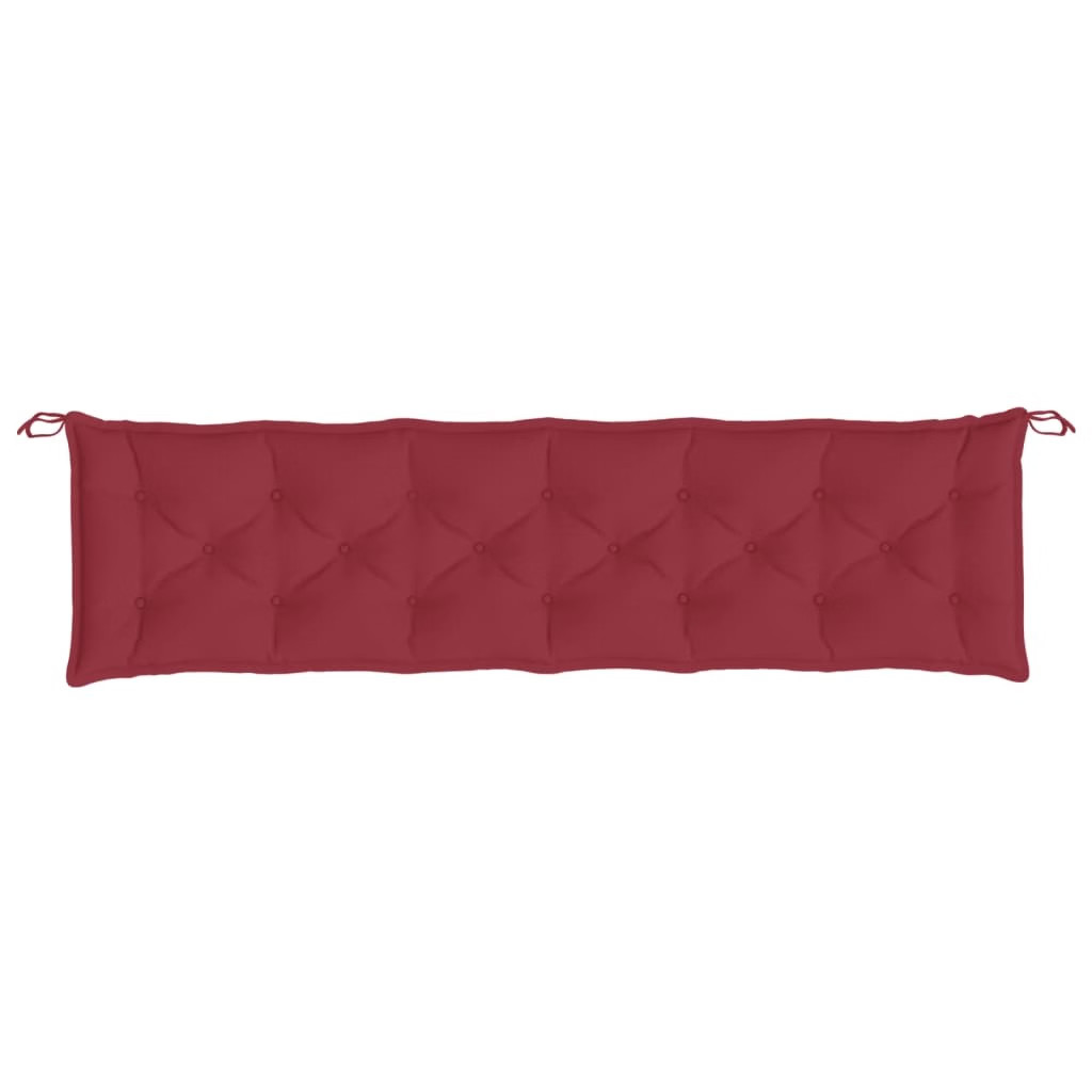 Garden Bench Cushion Wine Red 78.7″x(19.7″+19.7″)x2.8″ Oxford Fabric