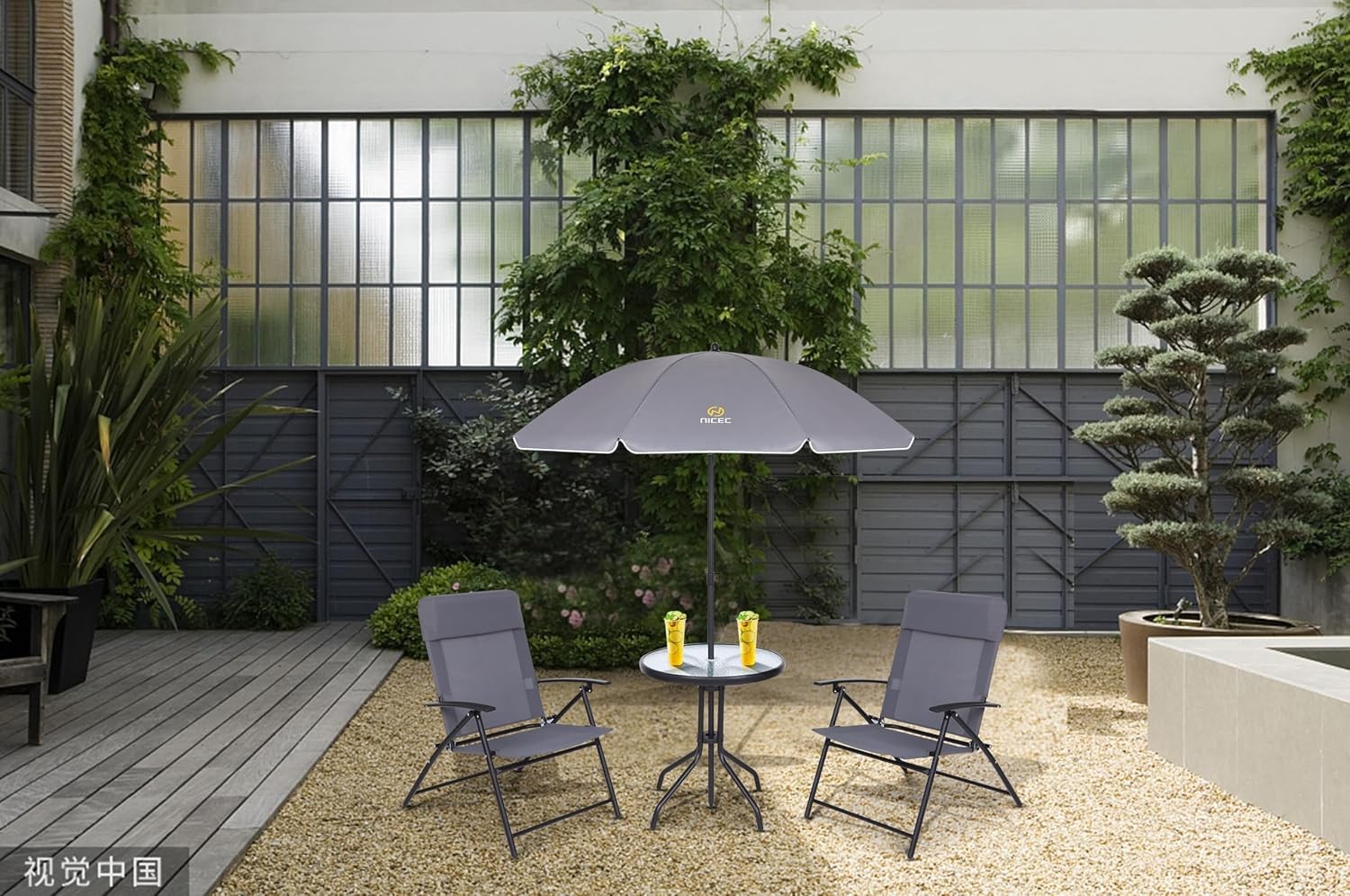 Patio Set with Umbrella Outdoor Dinning Set Patio Furniture Set Patio Table