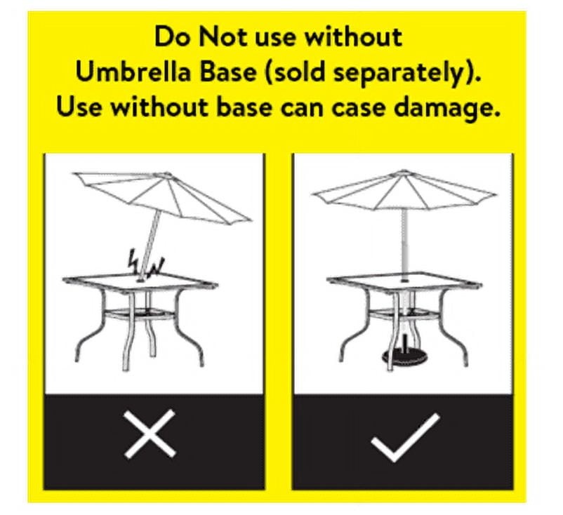 Black 6 Piece Outdoor Patio Furniture Set Table & Chairs With Umbrella Clearance