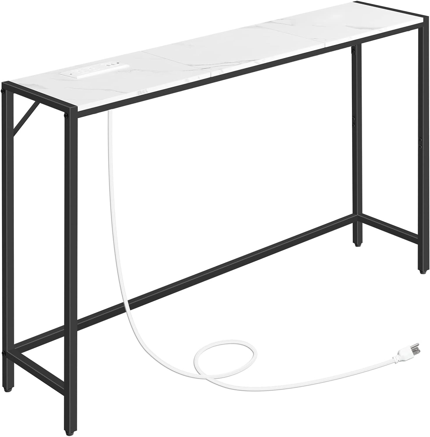 Console Table, Narrow Sofa Table Behind Couch, 43.3” Entrance