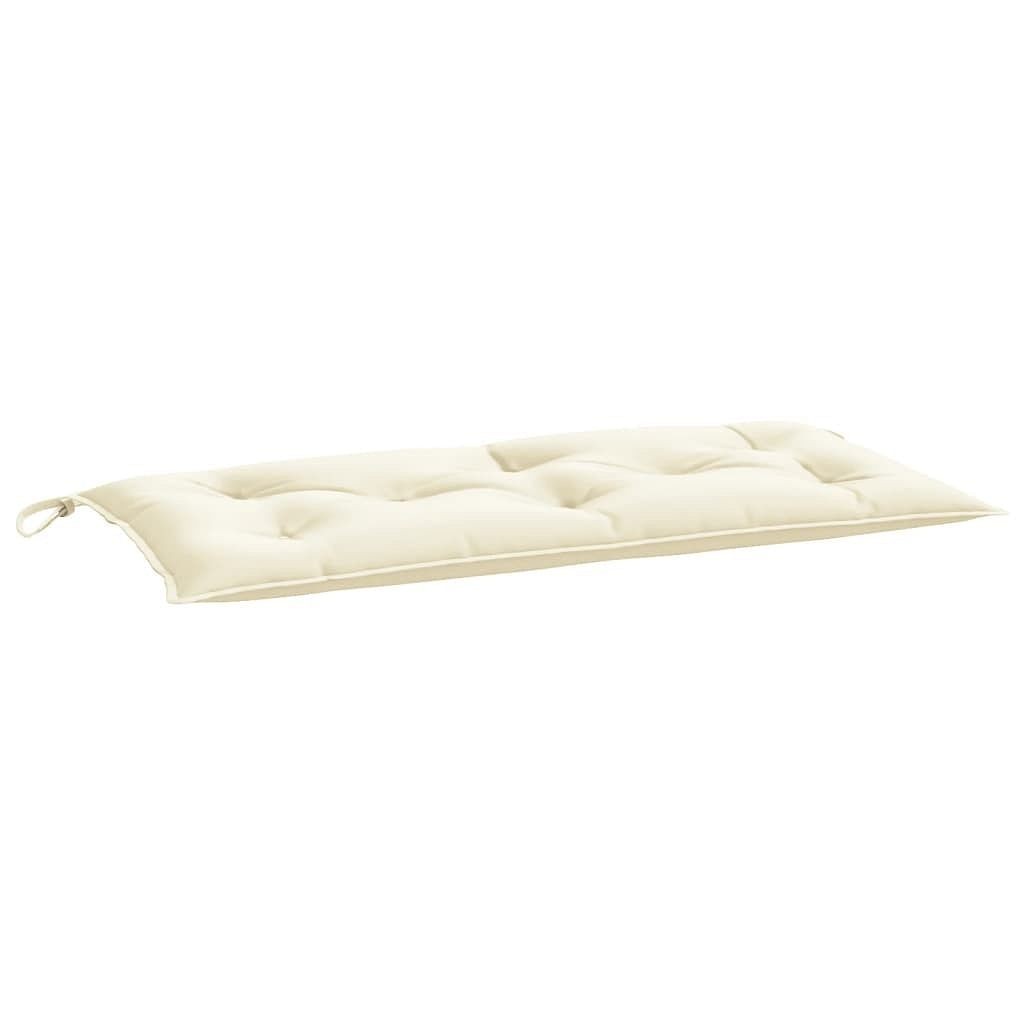 Garden Bench Cushion Cream White 39.4″x19.7″x2.8″ Oxford Fabric