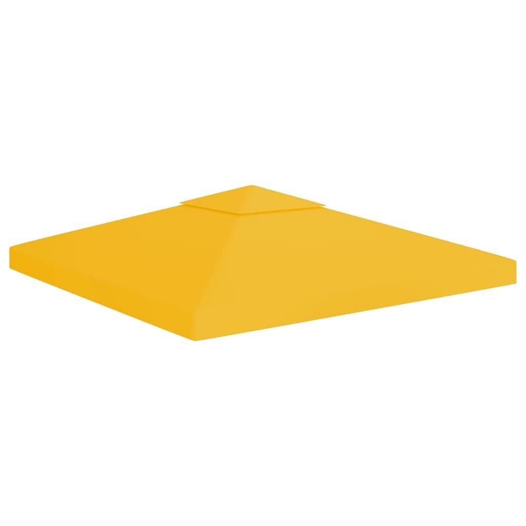 2-Tier Gazebo Top Cover 1 oz/ft² 9.8’x9.8′ Yellow
