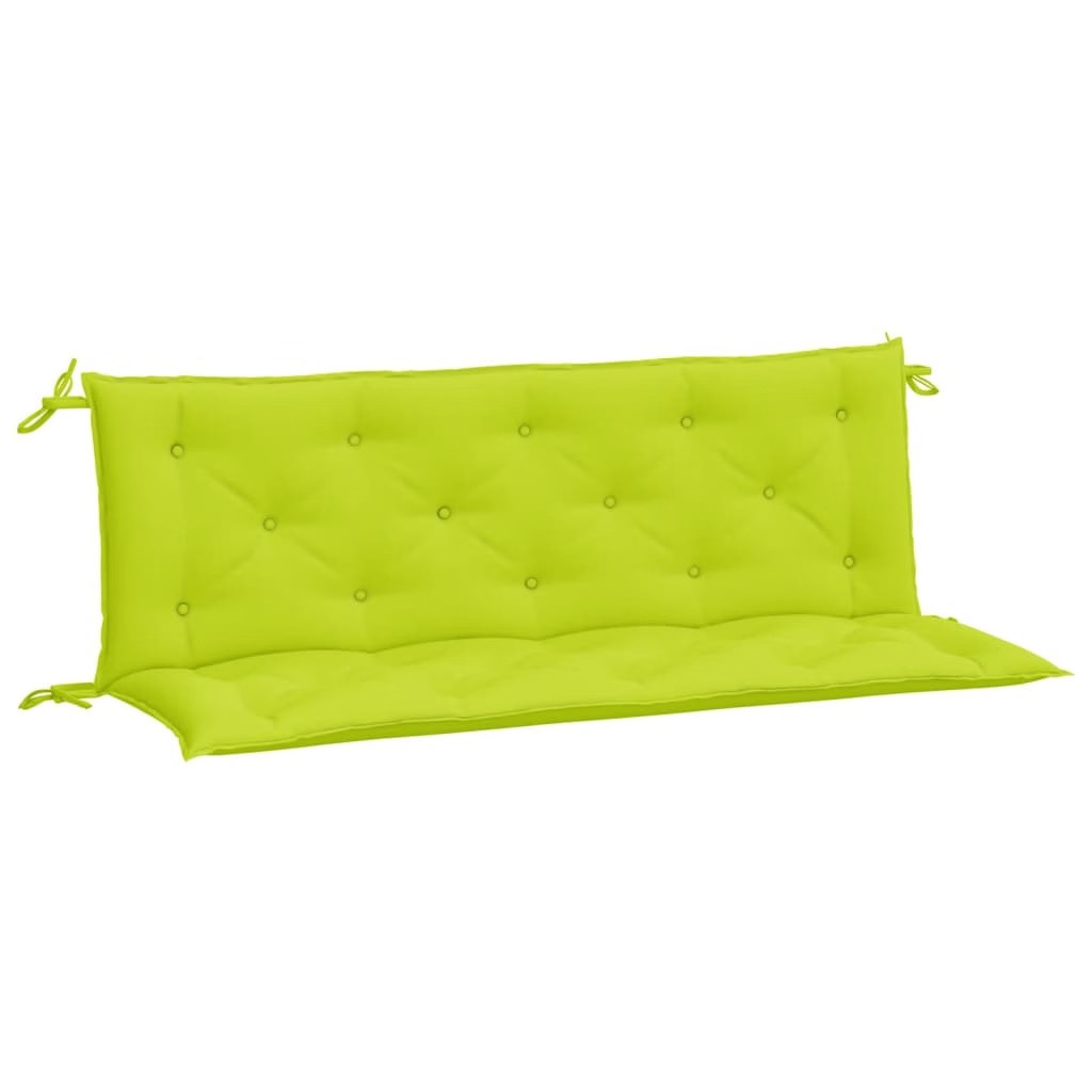 Garden Bench Cushion Bright Green 59.1″x(19.7″+19.7″)x2.8″ Oxford Fabric