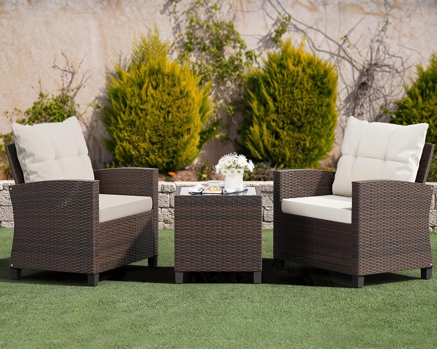 PE Rattan Wicker Outdoor Patio Seating Set