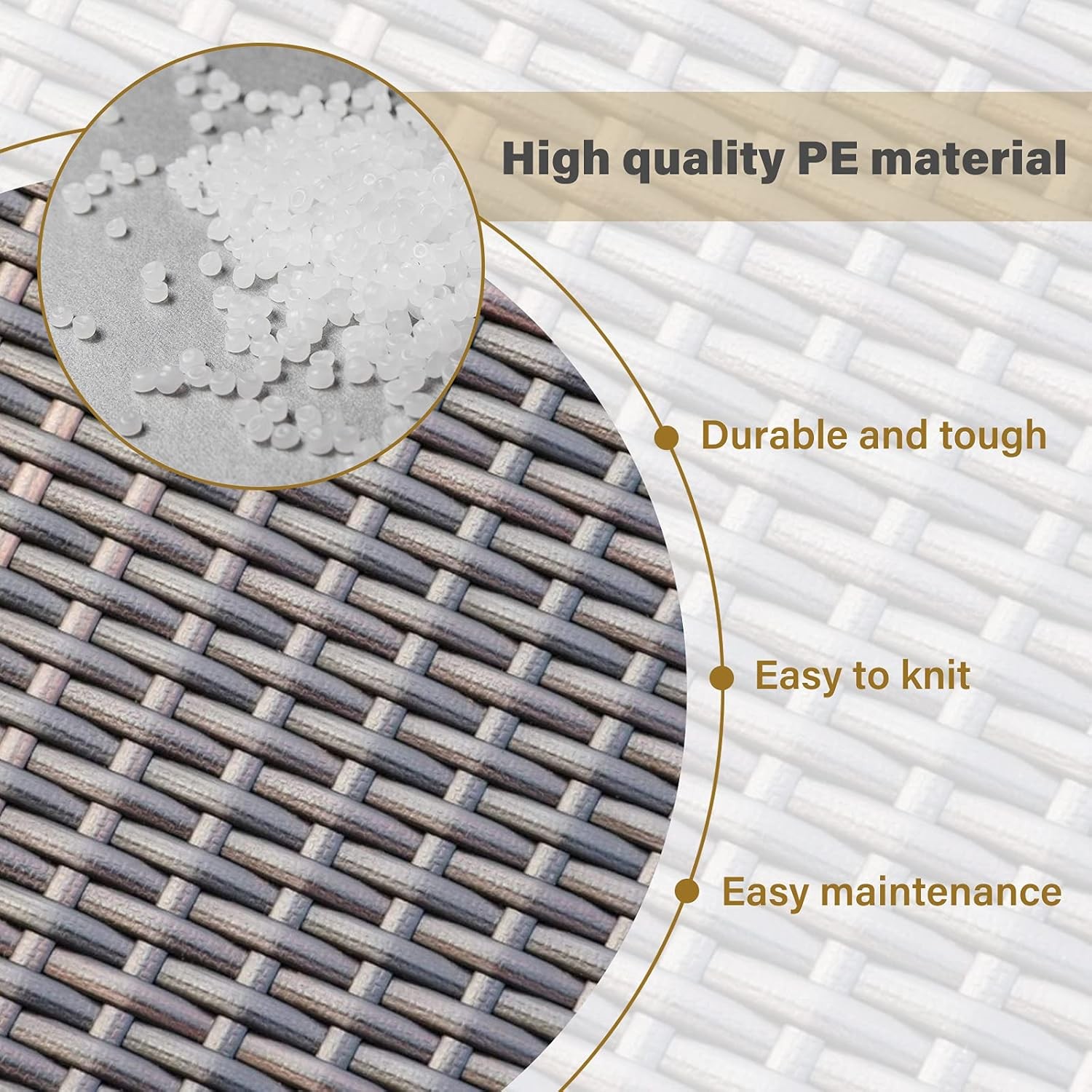 Wicker Repair Material， Flat Synthetic Rattan Weaving Material Plastic Rattan…