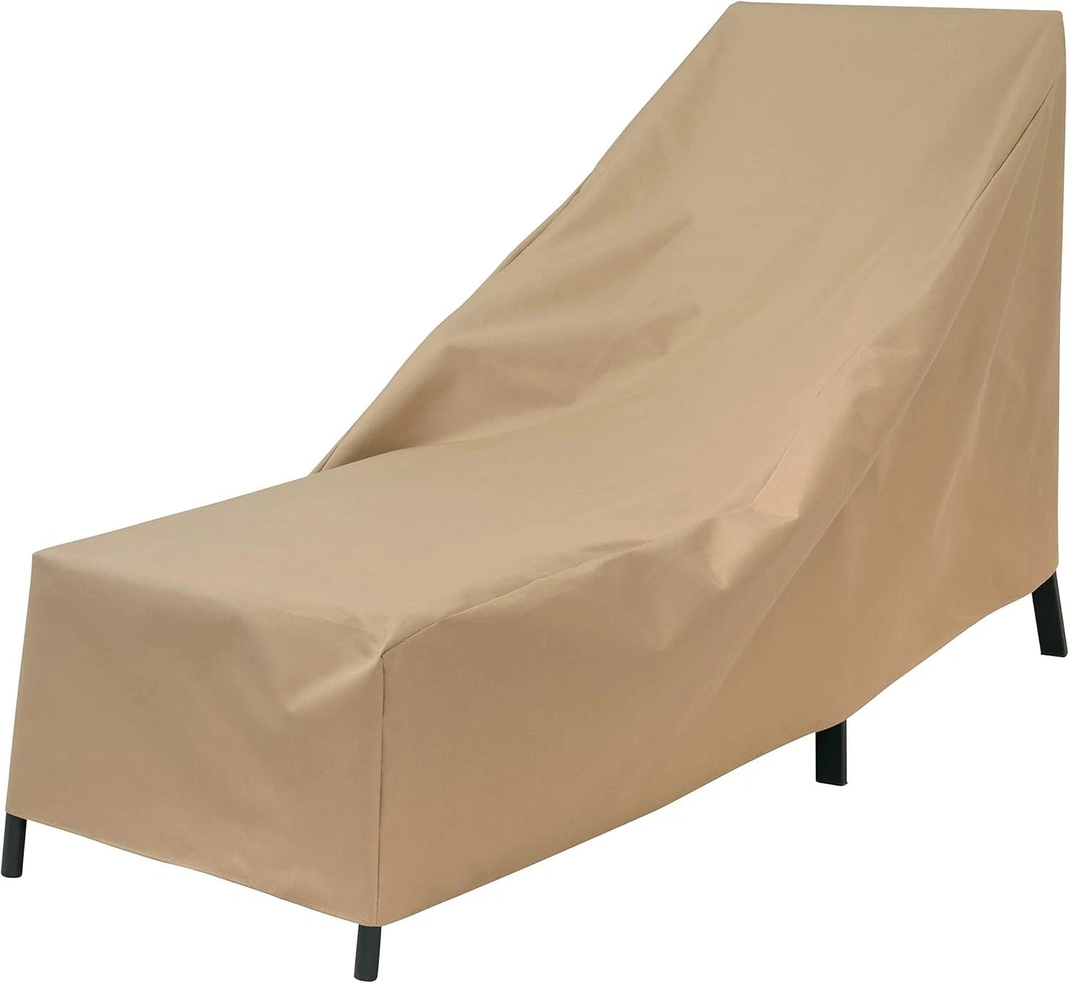 Basics Khaki Chaise Lounge Cover 76″ – Weather-Resistant Fit for Outdoors
