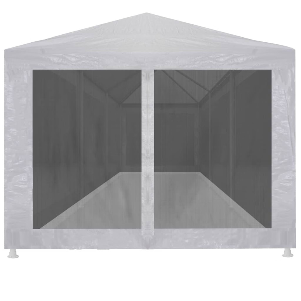 Party Tent with 8 Mesh Sidewalls 29.5’x 9.8′