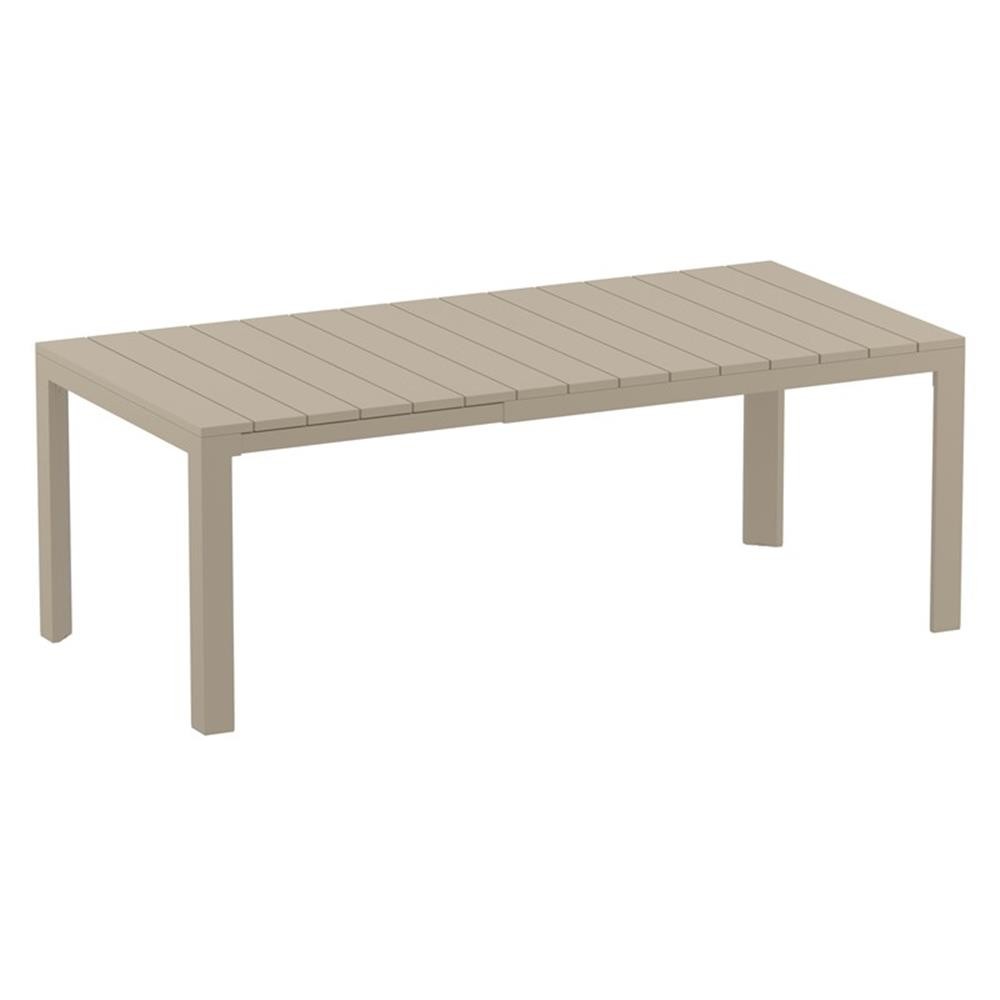 Compamia Atlantic 55-83 inch Extendable Dining Table in Taupe finish
